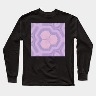 Kaleidoscope Pastel Colors Purple Pink Long Sleeve T-Shirt